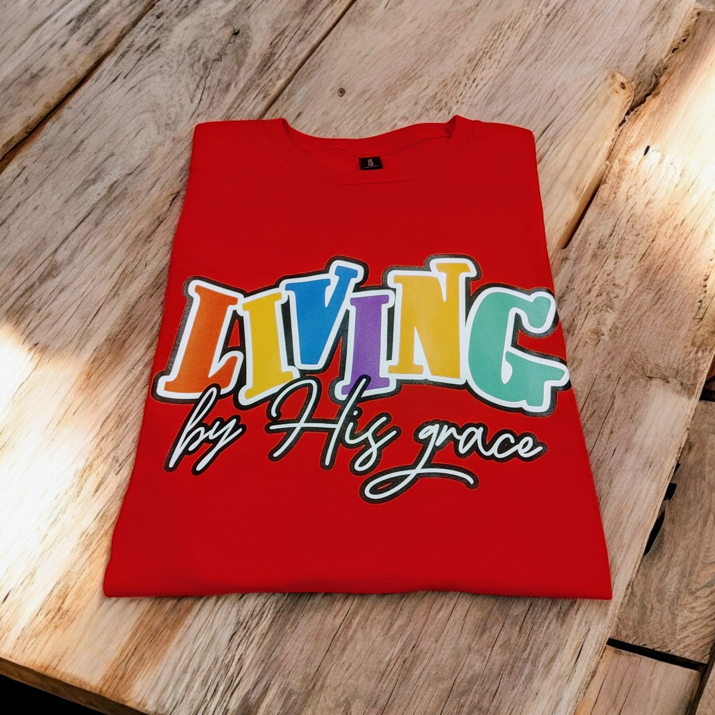 T-Shirt L/S: "LIVING By His Grace"